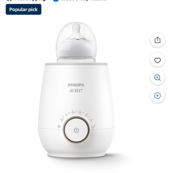 Philips Avent White Bottle Warmer - Picture 1 of 4